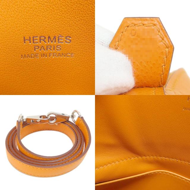 HERMES エルメス ボリード27 アプリコット シルバー金具