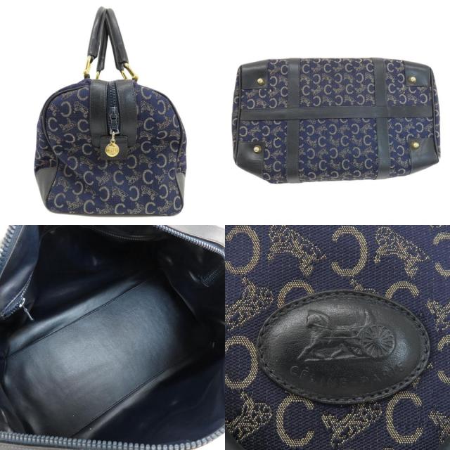 CELINE セリーヌ Cサルキー ボストンバッグ キャンバス レディース  