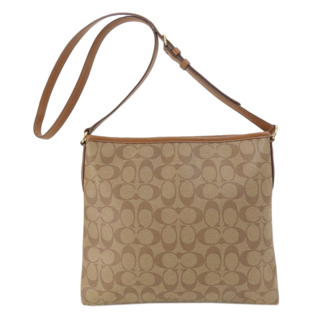 COACH コーチ F58297 シグネチャー ショルダーバッグ PVC/レザー