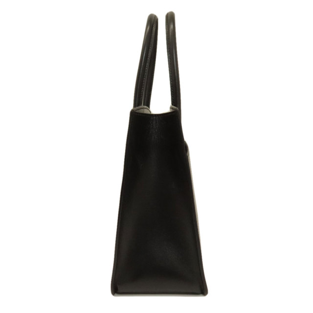 HERMES エルメス ホワイトバスPM 黒 ブラック ゴールド金具  