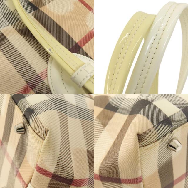 BURBERRY バーバリー ノバチェック ハートモチーフ トートバッグ PVC  