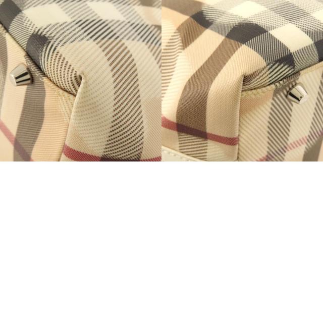 BURBERRY バーバリー ノバチェック ハートモチーフ トートバッグ PVC  