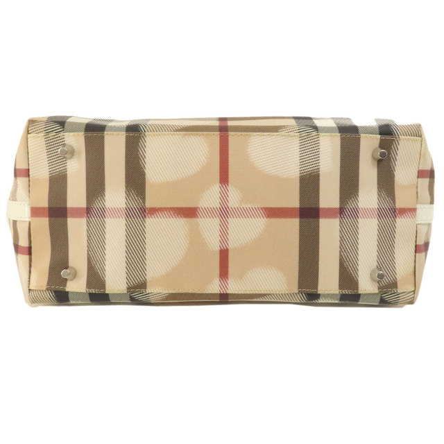 BURBERRY バーバリー ノバチェック ハートモチーフ トートバッグ PVC  