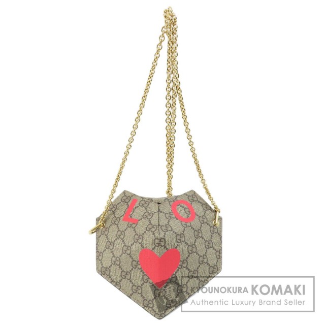 GUCCI グッチ 678131 スモール ハート GG柄 ショルダーバッグ PVC 