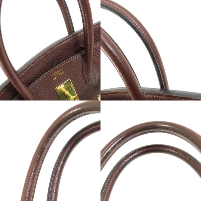ブラウンレザー 　エルメスの金具 ブラウンレザー エルメスの金具 バーキンの金具が印象の決め手！カラー