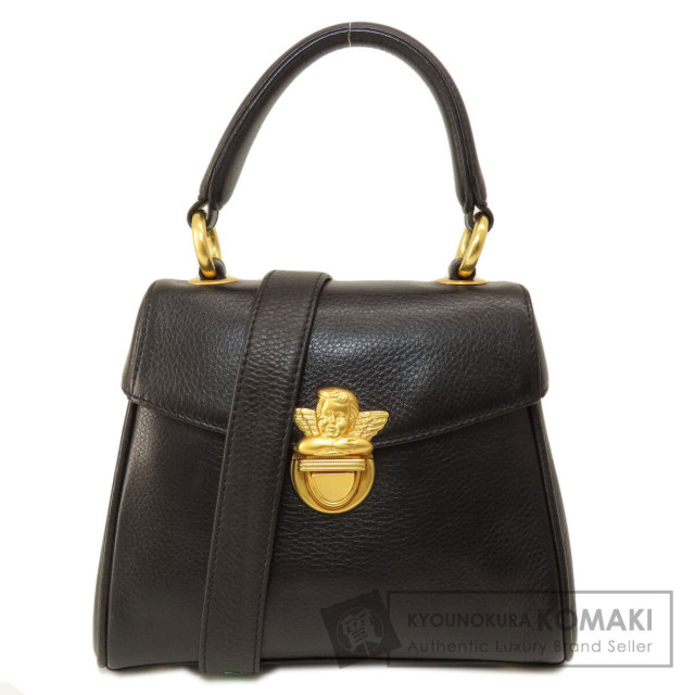 COMTESSE コンテス エンジェルモチーフ ショルダーバッグ レザー 