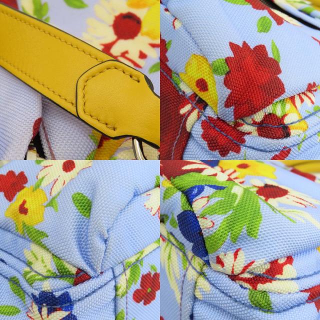 【セール】ミュウミュウ☆花柄 プリントキャンバス トート5BG234 セール】ミュウミュウ☆花柄 プリントキャンバス トート5BG234