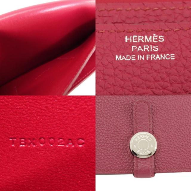 HERMES エルメス ドゴンGM シルバー金具 長財布（小銭入れあり） トゴ