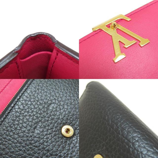 ルイヴィトン✨カプシーヌコンパクト✨ノワール黒 ホットピンク  