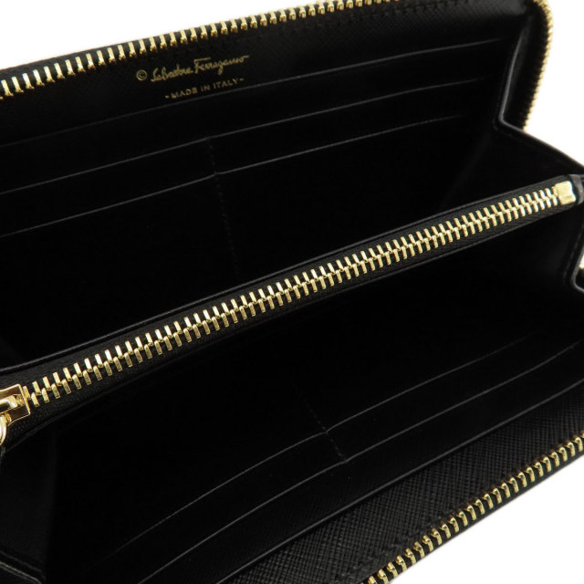 Salvatore Ferragamo サルヴァトーレフェラガモ ヴァラ L字ファスナー 