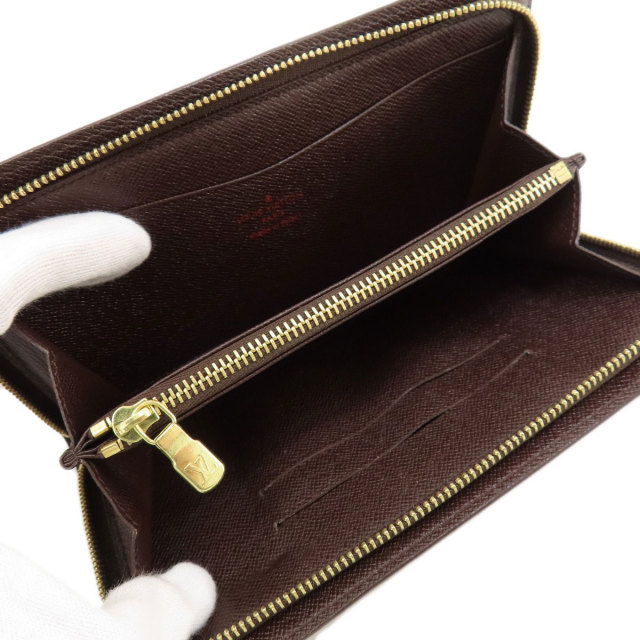 LOUIS VUITTON ルイヴィトン N61728 ポルトモネ・ジップ ダミエ エベヌ  
