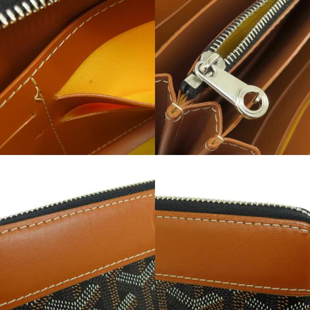 GOYARD ゴヤール ジップGM ヘリンボーン柄 長財布（小銭入れあり  