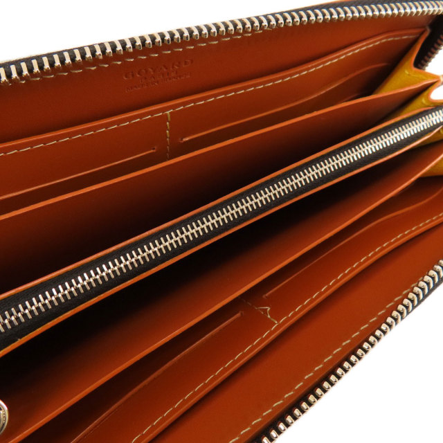 GOYARD ゴヤール ジップGM ヘリンボーン柄 長財布（小銭入れあり  