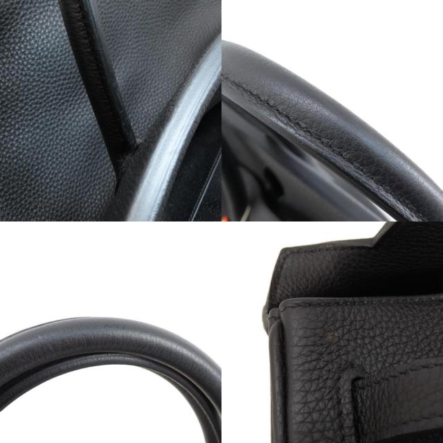 HERMES エルメス バーキン40 黒 ブラック シルバー金具 ハンドバッグ