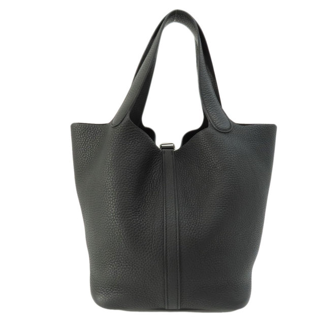 HERMES エルメス ピコタンロックMM 黒 ブラック シルバー金具 