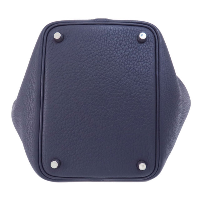 HERMES エルメス ピコタンロックPM ネイビー シルバー金具 