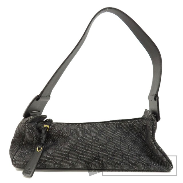 △GUCCI/グッチ ワンショルダーバッグ キャンバス ブラック