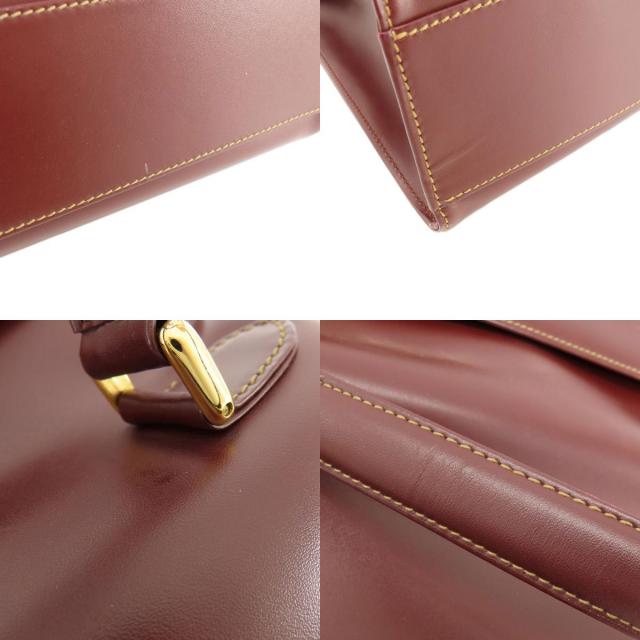 CARTIER カルティエ マストライン ハンドバッグ レザー レディース
