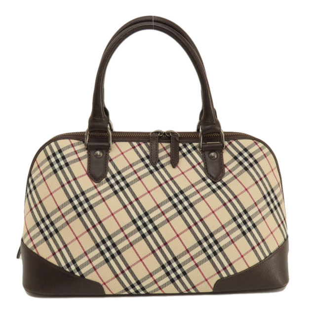 BURBERRY バーバリー ノバチェック ハンドバッグ キャンバス/レザー  