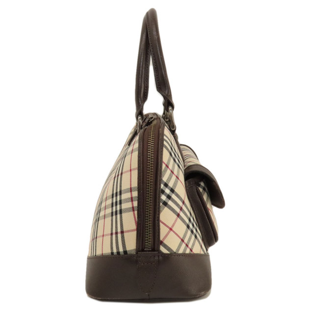 BURBERRY バーバリー ノバチェック ハンドバッグ キャンバス/レザー  