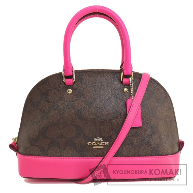 COACH コーチ F58295 シグネチャー 2WAY ハンドバッグ PVC レディース 