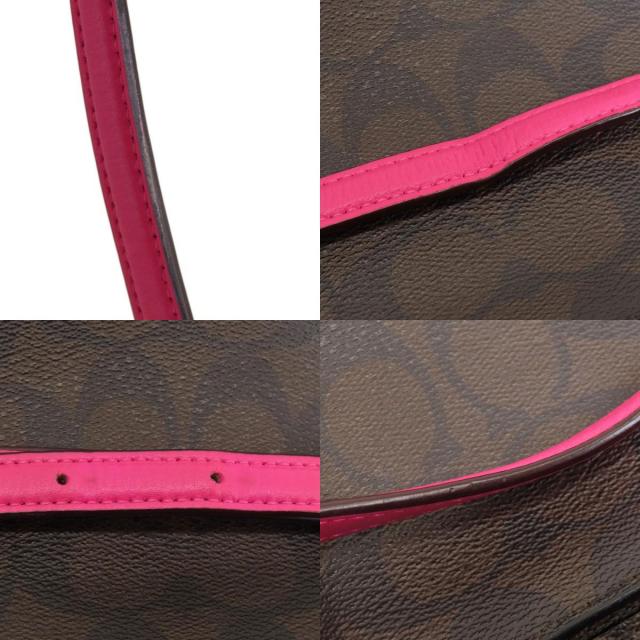 COACH コーチ F58295 シグネチャー 2WAY ハンドバッグ PVC レディース 