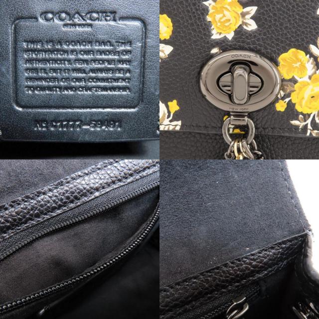 コーチ　チェーン　ショルダーバッグ COACH コーチ 59491 チェーンショルダー フラワーモチーフ 恐竜