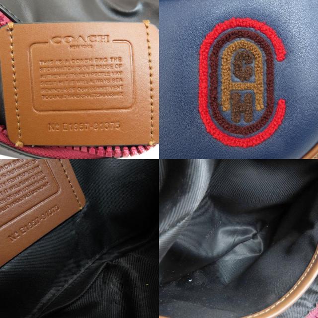 COACH コーチ 91375 シグネチャー ボディバッグ PVC レディース