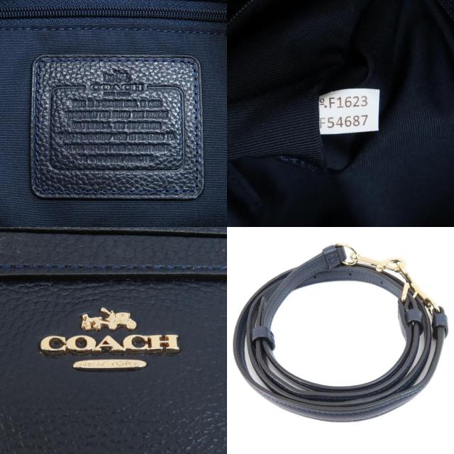 COACH コーチ F54687 ロゴ金具 2WAY トートバッグ レザー