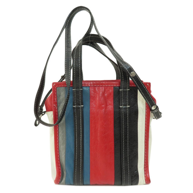 BALENCIAGA バレンシアガ 452458 バザール ストライプ 2WAY 