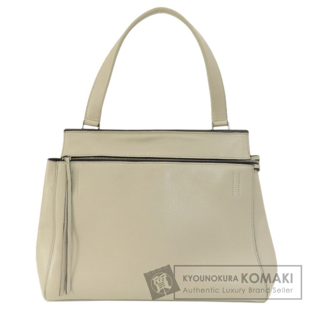 CELINE セリーヌ ロゴ トートバッグ レザー レディース 