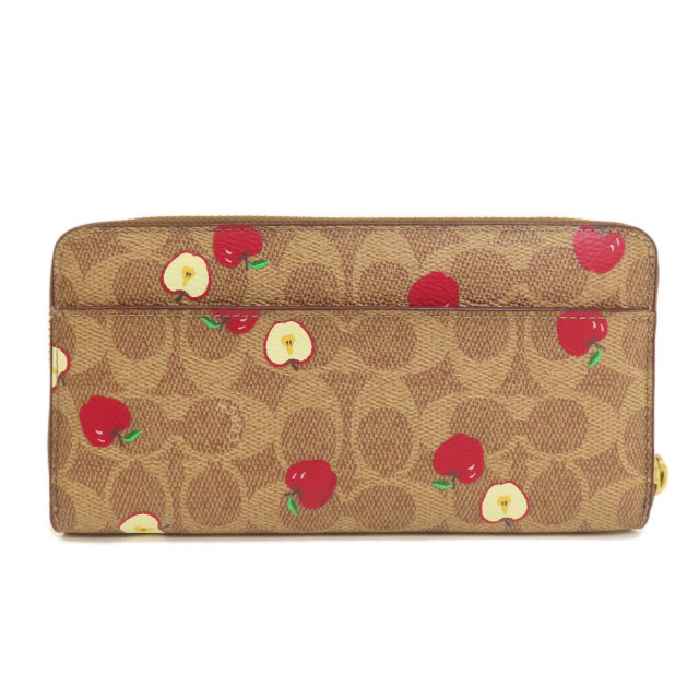COACH コーチ 56093 シグネチャー アップル柄 長財布（小銭入れ