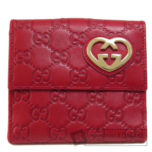GUCCI グッチ 245727 GGシマ ラブリーハート 二つ折り財布（小銭入れ  