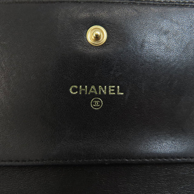 CHANEL シャネル ココマーク 二つ折り財布（小銭入れあり） キャビア 