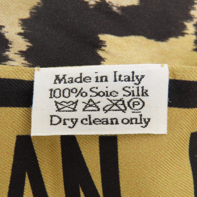 CHRISTIAN DIOR クリスチャンディオール レオパード柄 スカーフ シルク