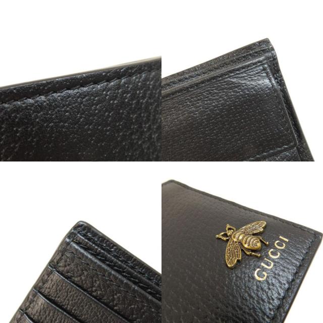 GUCCI グッチ 522915 アニマリエ レザー コインウォレット メタル ビー  