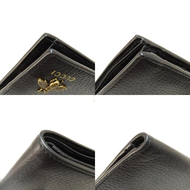 GUCCI グッチ 522915 アニマリエ レザー コインウォレット メタル ビー  