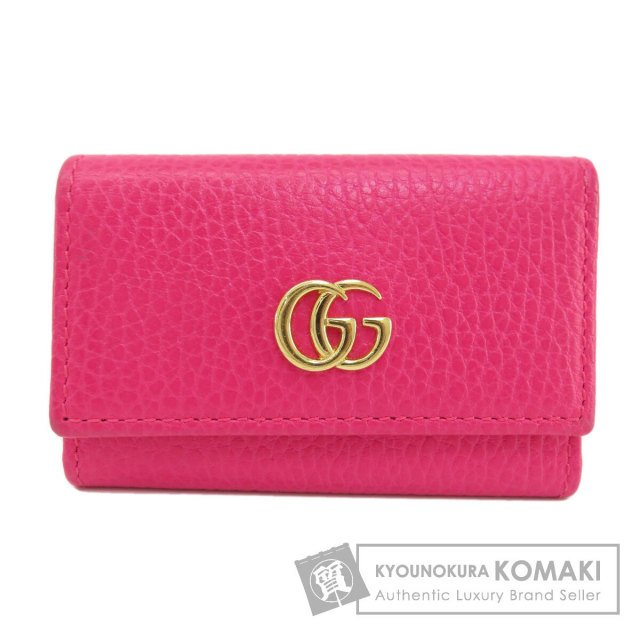 113 美品 GUCCI グッチ マーモント キーケース ✨未使用に近い✨ GUCCI キーケース キーリング マーモント 6連 刻印