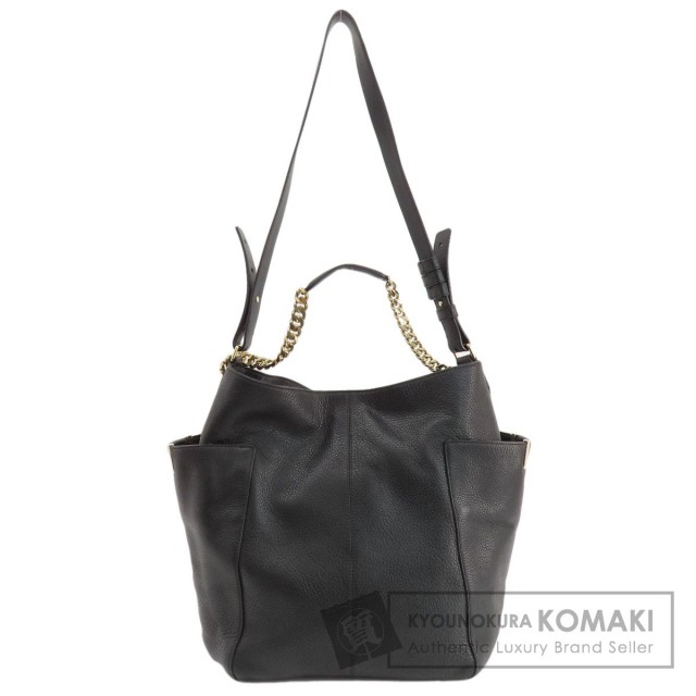 Jimmy Choo ジミーチュウ チェーンショルダー ショルダーバッグ レザー  