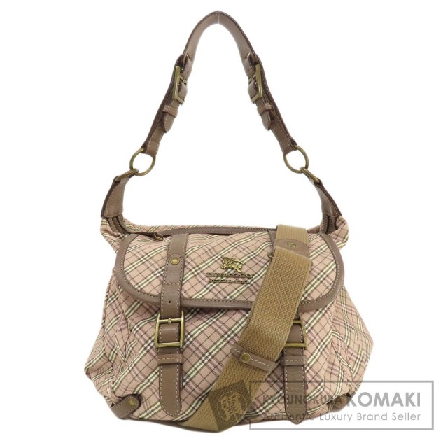 人気ブランドバ40代 BURBERRY バーバリー ブルーレーベル チェック柄 2WAY バッグ