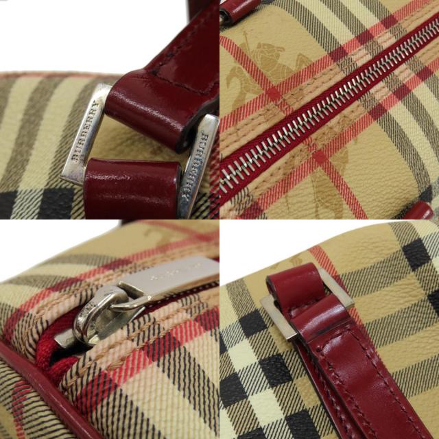 BURBERRY バーバリー ノバチェック ハンドバッグ PVC レディース