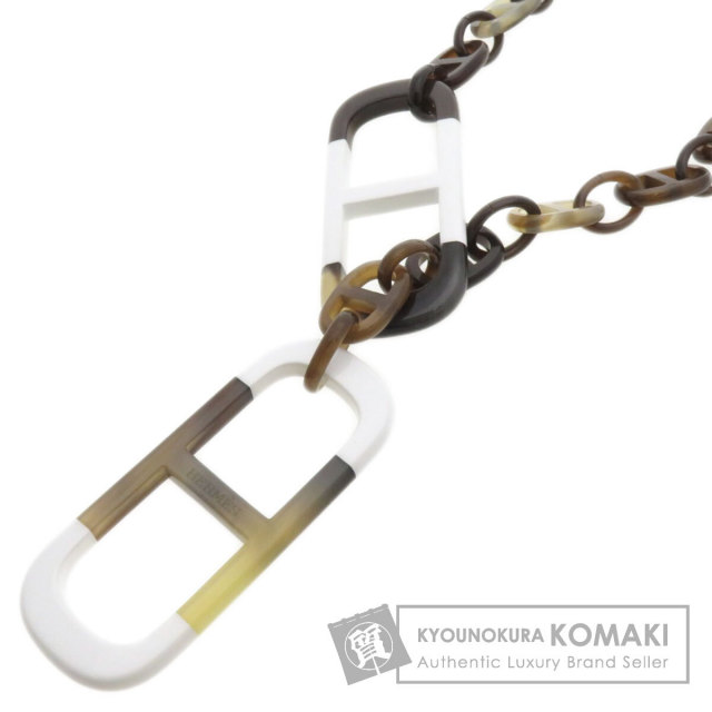 HERMES エルメス アマール ネックレス バッファローホーン レディース 