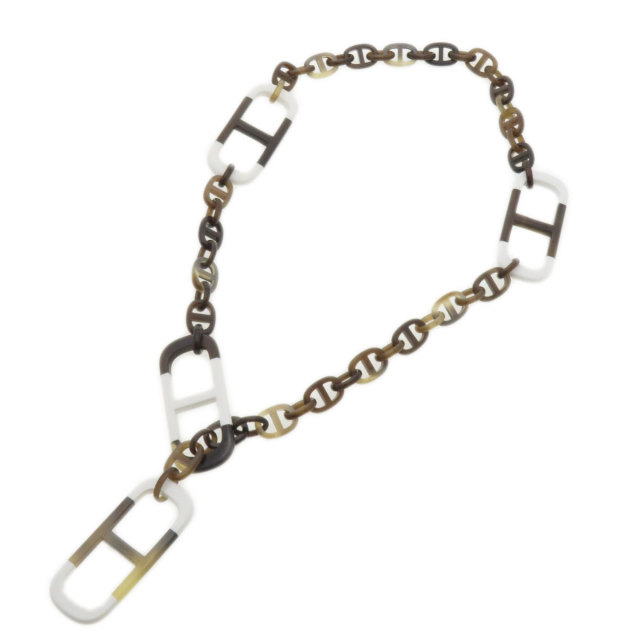 HERMES エルメス アマール ネックレス バッファローホーン レディース 