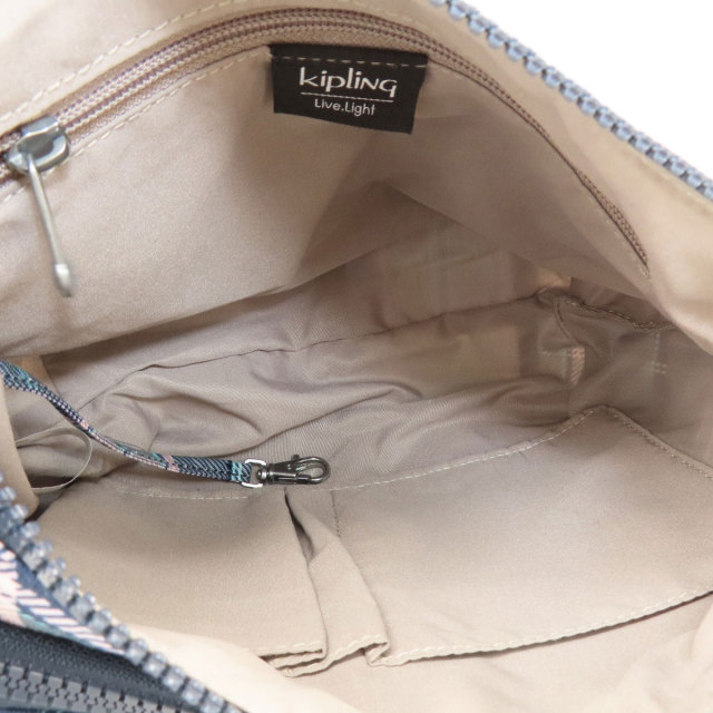 Kipling キプリング チェック柄 ショルダーバッグ キャンバス