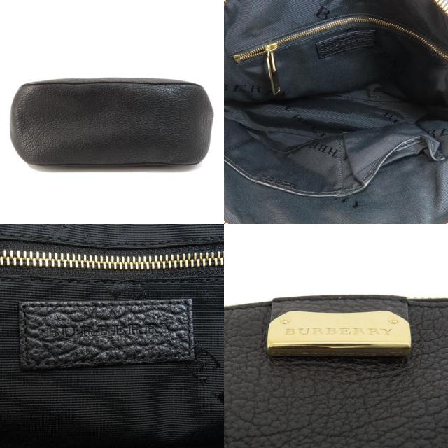 BURBERRY バーバリー ロゴ 2WAY トートバッグ レザー レディース