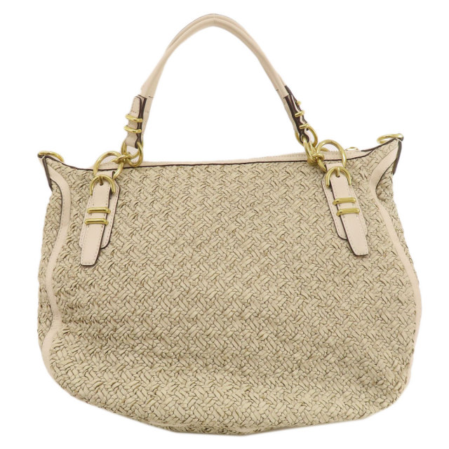 COACH コーチ 19341 編み込み トートバッグ レザー レディース