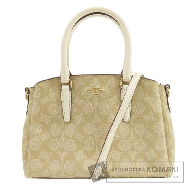 COACH コーチ F29434 シグネチャー 2WAY ハンドバッグ PVC レディース 