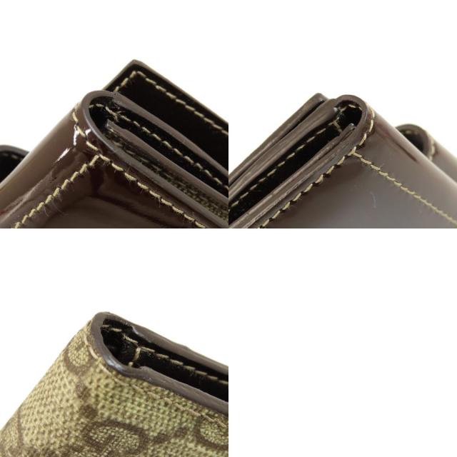 GUCCI グッチ 203558 GGスプリーム リボンモチーフ 二つ折り財布（小銭  