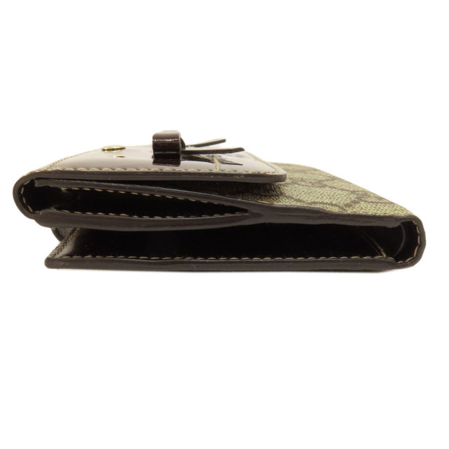 GUCCI グッチ 203558 GGスプリーム リボンモチーフ 二つ折り財布（小銭  