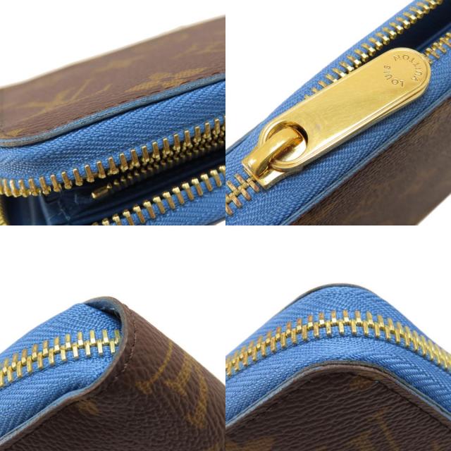極美品】ルイヴィトン モノグラム ジッピーウォレット ブルージーン  